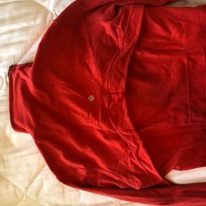 Orange-Red lululemon workout Jacket